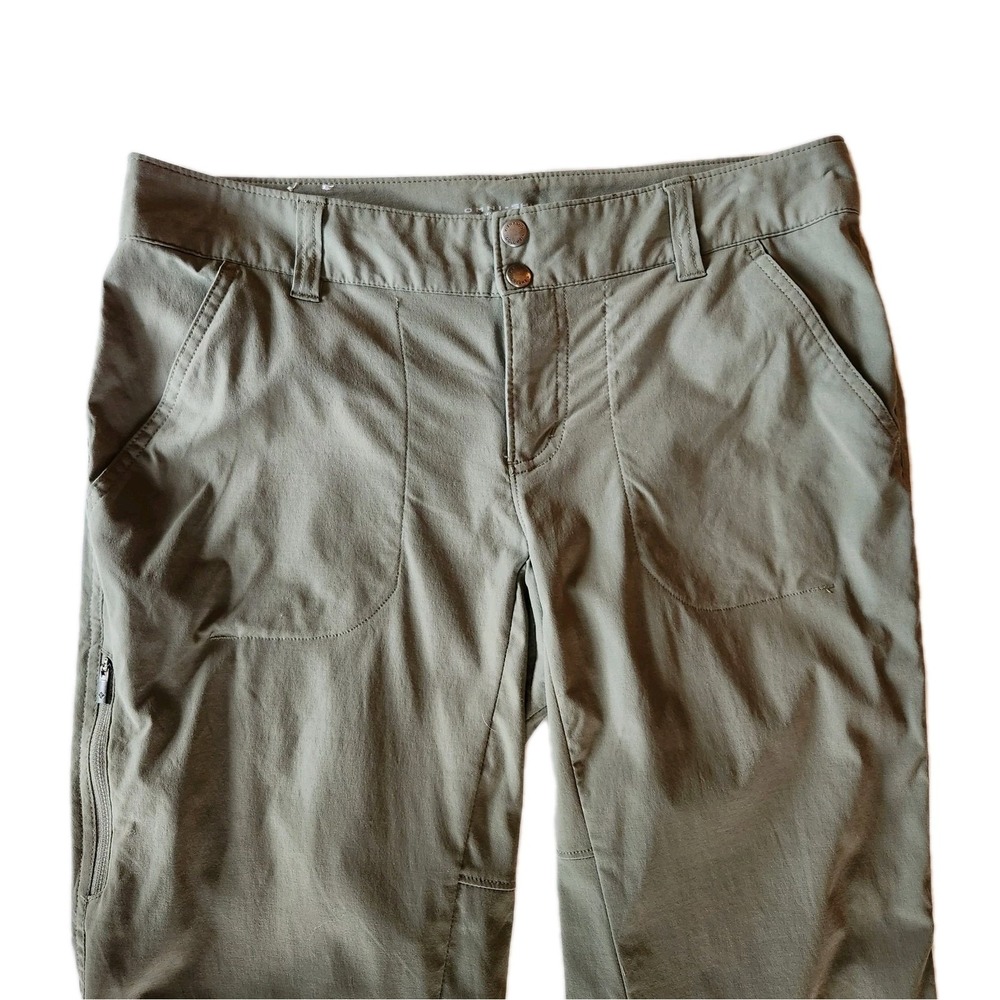 Columbia Womens Omni Shield Advanced Repellency Capris Long Shorts Sz 10 Green - Picture 3 of 16